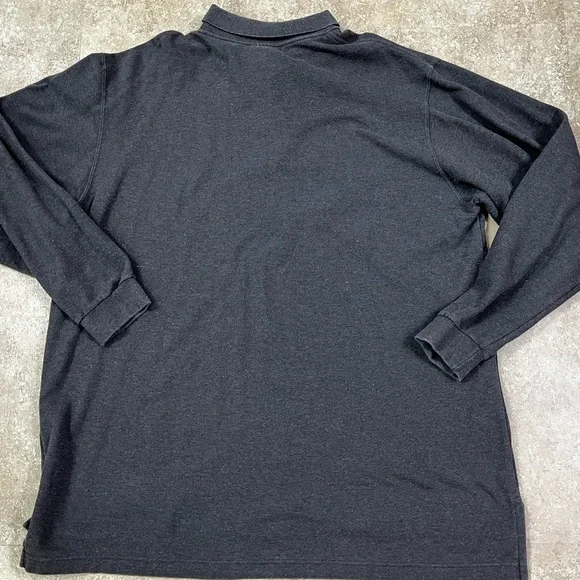 LL BEAN Men's Long Sleeved Polo Shirt - Picture 4 of 8